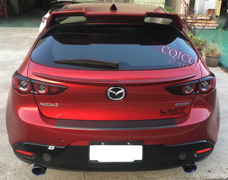 Unpainted 2019 Mazda 3 mazda3 hatchback fastback roof spoiler eBay